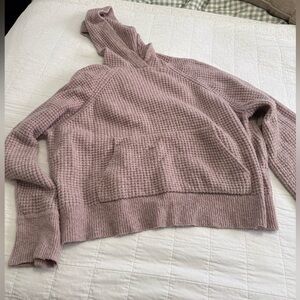 Abercrombie & Fitch Waffle-Knit Hooded Sweater